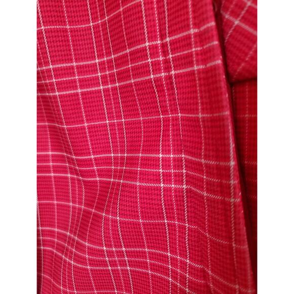 Bergans of Norway 1523 Mandal Lady Red Plaid Outdoor Belted Jacket Women's Large - Picture 10 of 16